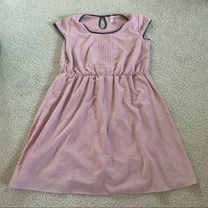 Pink And White Polka Dot Midi Dress